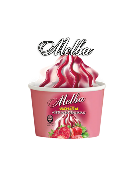 Sunny Ice Melba Vanilla + Strawberry